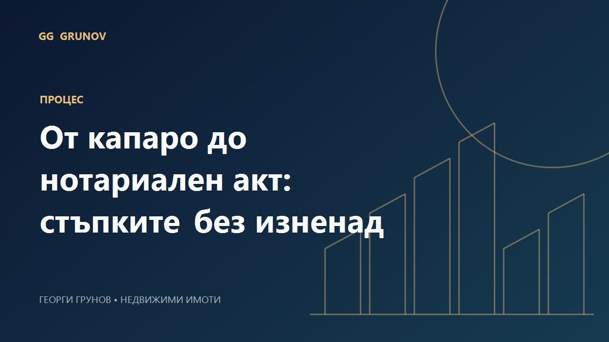 От капаро до нотариален акт: стъпките без изненади